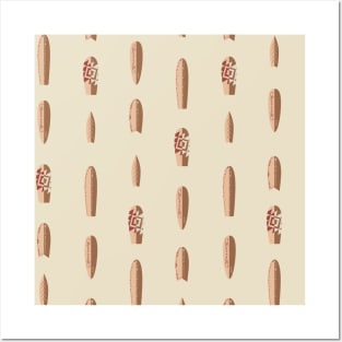 Surboard Qiver Collection boho pattern design Posters and Art